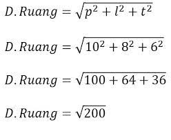 Kita akan mencoba untuk membahas rumus mencari diagonal 1 (d1), jika diagonal 2 (d2) dan luas belah ketupat diketahui. Mencari Panjang Diagonal Ruang Balok Jika Diketahui Panjang Lebar Dan Tinggi Balok Solusi Matematika