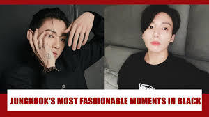 A flower on his forearm is a tiger flower, his birth month's flower with written. Jungkook And His Best Looks In Black Iwmbuzz