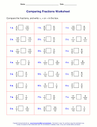 Generate printable math worksheets for all the basic operations, clock, money, measuring, fractions, decimals, percent, proportions, ratios, factoring the worksheets are available as both pdf and html files. Free Worksheets For Comparing Or Ordering Fractions Fractions Worksheets Comparing Fractions Math Fractions Worksheets