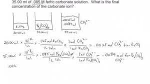 Find concentration of ions in this solution. Finding Molar Concentration Of Ions After Mixing Solutions Youtube