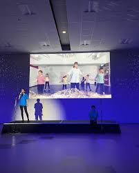 Emma and Emma during dress rehearsal for the masquerade, with their backup  dancers from @performartstudios #theatrix30