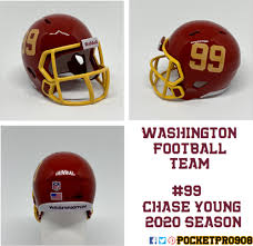 Custom Pocket Pro Helmet Nfl Washington Football Team 2020 99 In 2020 Washington Football Football Team Football