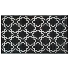 Black and white outdoor rug. Dii Black Lattice Outdoor Rug Walmart Com Walmart Com