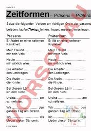 Check spelling or type a new query. Arbeitsblatt 4 Zeiten Deutsch Grammatik