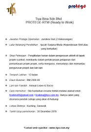 Is a company based in malaysia, with its head office in batu caves. Dear Graduates Tiya Bina Sdn Bhd Looking For Talents To Be Part Of Their Protege Ready To Work Rtw Programme Hurry Up And Send Your Resume To Tiyabina86 Gmail Com Tiyabina Tiya Com My
