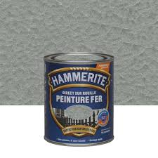 Lasure bois leroy merlin elegant leroy merlin peinture fer. Peinture Fer Exterieur Direct Sur Rouille Hammerite Gris Argent Martele 0 75 L Leroy Merlin