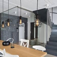 We just love giant shades in small rooms (like this 12 x 12.5′ space) to give them more of an elevated and love the texture of that shade. Buy Black Industrial Iron Pendant Lamp Shade Light Bulb Cage Lighting Fixtures At Affordable Prices Free Shipping Real Reviews With Photos Joom