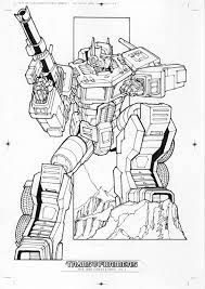Alex Milne Optimus Prime And Megatron Sketches From Idw Limited Transformers Volume 1 80s Cartoons Transformers Transformers Coloring Pages