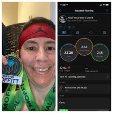 Miles for Moffitt virtual walk with Donna Ahern .