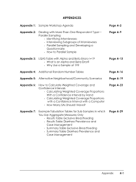 An appendix is a collection of supplementary materials appearing at the end of a report, proposal, academic paper, or book. Appendix Final Survey Methodology Confidence Interval