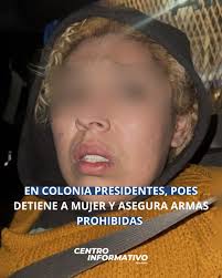 Policías Estatales llevaban a cabo trabajos de inhibición de condutas  delictivas en la colonia Presidentes, cuando detectaron a una mujer que de  manera repentina trató de ocultarse, por lo que se aproximaron