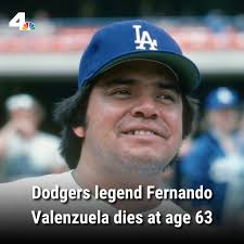 BREAKING: Dodgers legend Fernando Valenzuela has died at the age of 63, the  team confirmed. The death of Valenzuela, who was nicknamed “El Toro,” comes  after he was hospitalized earlier this month