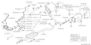 44200aj12a Genuine Subaru Rear Exhaust Pipe Assembly