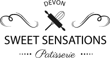 He has dark violet hair with a pink tuft on the top, a yellow jacket with orange and dark violet highlights. Sweet Sensations Patisserie Hand Made In Devon