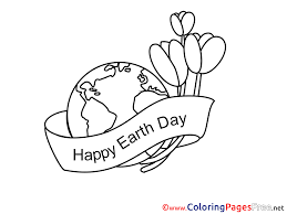 Such a sweet and simple tree illustrated by jan brett. Tulips Happy Earth Day Colouring Page Printable Free