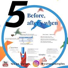 Leccion 5 Del Curso De Ingles Practico Explicacion Del Significado Y Uso De Las Palabras Before After Y When Para Estructurar Pie Chart Homework Chart
