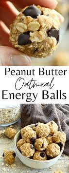 Peanut Butter Oatmeal Energy Balls In 2021 Healthy Cookie Recipes Dessert For Dinner Healthy Snacks Recipes
