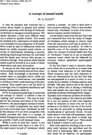 En este sentido también convendría hacer un seguimiento, ya que se espera que estas tomen fuerza a medida que las. A Concept Of Mental Health Plaut 1960 British Journal Of Medical Psychology Wiley Online Library