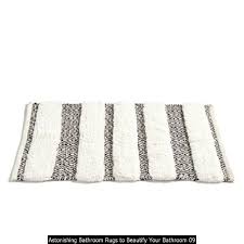 Visit your local at home store to purchase bathroom mats. Stylish 30 Astonishing Bathroom Rugs To Beautify Your Bathroom Astonishing Bathroom Beautify Farmhouse Bath Striped Bath Rug Cotton Bath Rug Bathroom Rugs