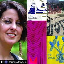 Thanks to all supports of @boulderartsculture, @boulderartsweek and  @caffeinated_mornings Caffeinated Mornings returns with visual artist and  graphic designer, @Parisa.Tashakori. The talk will cover her work in  commercial/cultural design in Iran and the