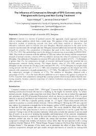 Fiberglas, which has become a genericized trademark. The Influence Of Compressive Strength Of Eps Concrete Using Fiberglass With Curing And Non Curing Treatment Scientific Net