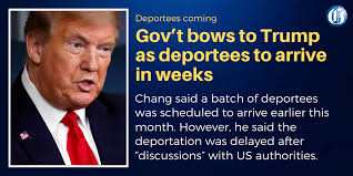 Within “a week or two”, the Jamaican Government will have to accept dozens  of deportees from the United States. Minister of National Security Dr  Horace Chang made the disclosure