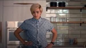 #the l word #the l word spoilers #the l word generation q #sophie loves finley in the same way i love finley #a stupid puppy. Original Penguin Grey Burger Printed Shirt Worn By Sarah Finley Jacqueline Toboni In The L Word Generation Q Season 1 Episode 2 Spotern