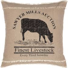 Vhc brands sawyer mill curtain collection by april & olive. Sawyer Mill Cow Shower Curtain Charcoal Farmhouse Grazing Feed Sack Vhc Brands Shower Curtains Home Garden Worldenergy Ae