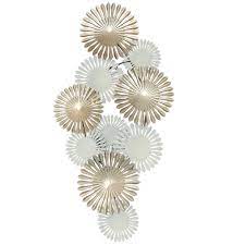 5 out of 5 stars. 115cm Abstract Metal Wall Art Gold And Ivory