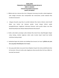 Xi / ganjil materi pokok : Soal Uusg Prakarya Dan Kwu Kelas Xi