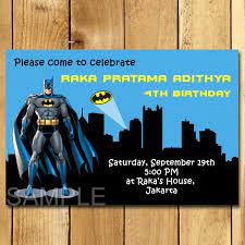 Kartu Undangan Ulang Tahun Batman Batman Ulang Tahun Kartu