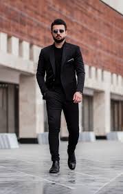 Image result for black funeral dress men