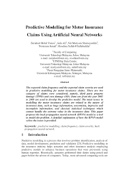 Personal injury claims can involve many different types of injuries, including automobile accidents, slip and fall accidents, or defective products. Pdf Predictive Modelling For Motor Insurance Claims Using Artificial Neural Networks
