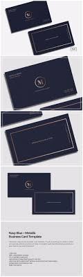 Navy Blue Metallic Business Card Business Card Design Business Design Business Card Logo