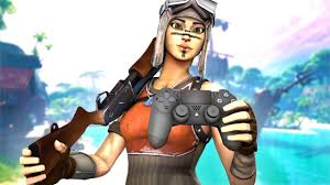 Ps5 vs ps4 fortnite and this can also be seen with the new volumetric lighting look at penny's shoulders here look at the edges of her suit. Fortnite Wallpaper Renegade Raider Holding Ps4 Controller Novocom Top
