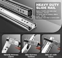 SHUHANG 1 Pair 250 lb Load Capacity Heavy Duty Drawer Slides 12 14 16 18 20 22 24 26 28 30 32 34 36 38 40 Inch Full Extension Ball Bearing Side Mount ...