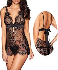 See actions taken by the people who manage and post content. Amazon Com Anlovekiss Women Sexy Lingerie Black Eyelash Lace Chemise Babydoll Nightwear Clothing