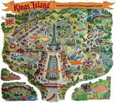 Kings Island Amusement Park Kings Island Theme Park Map
