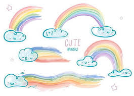 Download Rainbow Cloud Background Ai Vector Uidownload