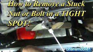 Ive seen them at sears or craftsmen has a similar model wrench. How To Remove A Stripped Bolt Or Nut In A Tight Spot Youtube