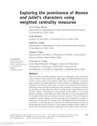 Pdf Exploring The Prominence Of Romeo And Juliet S