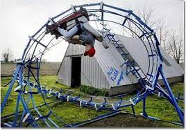 6 Mind Blowing Things People Built In Their Backyard Cracked Com Homemade Roller Coaster Roller Coaster Backyard
