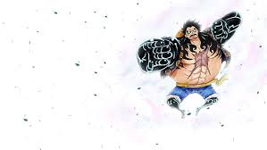 Break one of these, win a free ban. Hd Wallpaper One Piece Monkey D Luffy Gear Fourth Bounce Man Illustration Wallpaper Flare