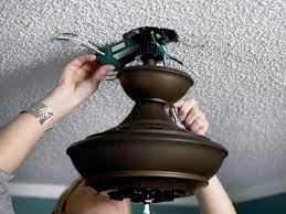 Replacing a room's chandelier or ceiling fixture with a ceiling fan that includes its own light fixture is an easy diy project for anyone comfortable with. How To Replace A Light Fixture With A Ceiling Fan How Tos Diy