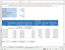 I Will Discuss The Effective Interest Method Of Amortization In Excel I Will Cover The Method For Both Types Of Bonds Bonds Sold On Di Excel Effective Method