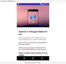 Android webview is a system component powered by chrome that allows android apps to display web content. Android Working With Webview Building A Simple In App Browser