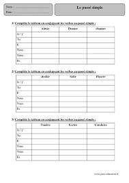 Exercices pris dans notre manuel « a portée de mots ». Exercices Passe Simple Cm2 Cm2 Exercices Conjugaison Corriges Le Passe Simple Et Son