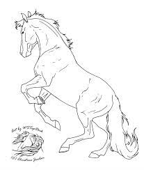 Rearing Lineart Free Use By Wstopdeck Horse Coloring Pages Horse Coloring Horse Drawings