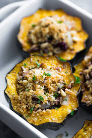Stuffed Acorn Squash With Mushrooms Cranberries Sweetpeasandsaffron Com Recipe Vegetarian Thanksgiving Recipes Vegetarian Thanksgiving Vegitarian Recipes