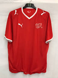 Switzerland home football shirt 2016/2018 jersey m puma soccer swiss camsita red. Switzerland Football Shirt 2008 10 Adults Xl Puma B737 Historic Football Shirts